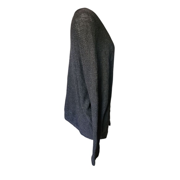 Brandy Melville Open Front Cardigan Sweater OS Black Grunge Slouchy Caroline - Picture 5 of 10